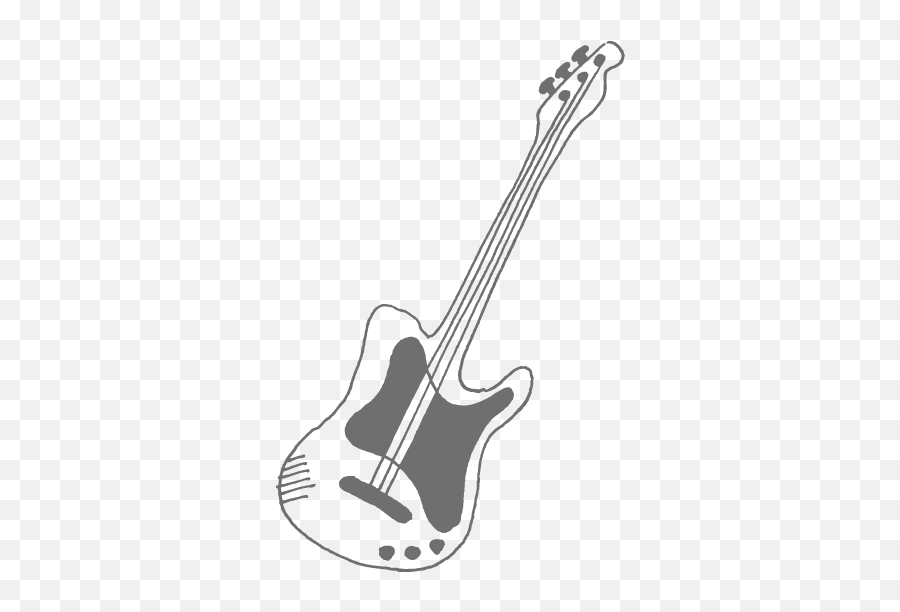 Download Guitar Transparent Png - Guitar Doodle Transparent Bass Guitar,Guitar Transparent Background