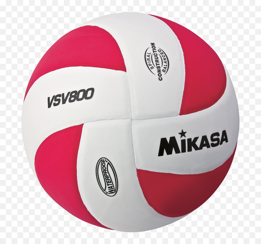 Mikasa Vsv Series Squish Ball Redwhite 62608 - Png Images Mikasa White Volleyball Price,Mikasa Png