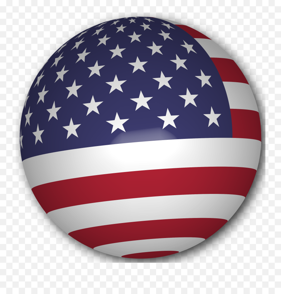 Usa Flag Sphere Free Svg - Usa Flag Transparent Png,American Flag Png Free