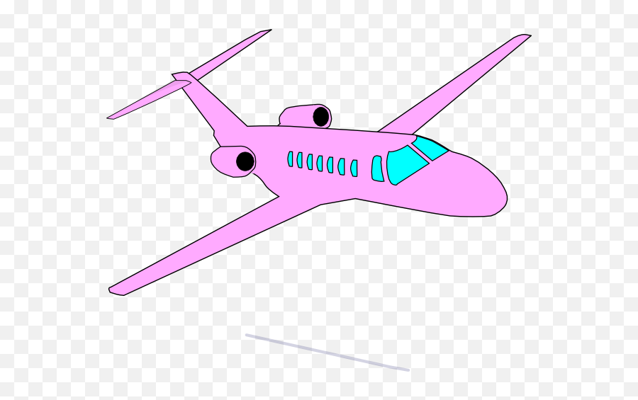 Pink Plane Clip Art - Monoplane Png,Plane Clipart Png