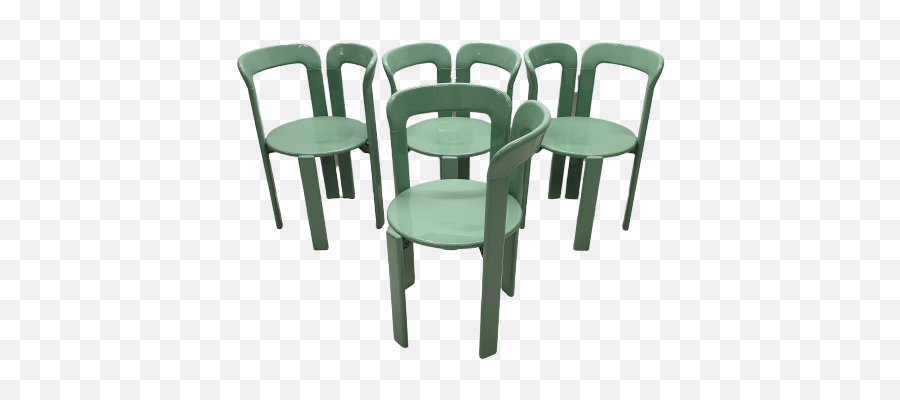 Mint Green U201creyu201d Stackable Chairs By Bruno Rey For Dietiker - Chair Png,Rey Png