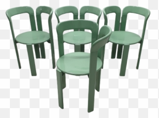 Mint Green U201creyu201d Stackable Chairs By Bruno Rey For Dietiker - Chair Png,Rey Png