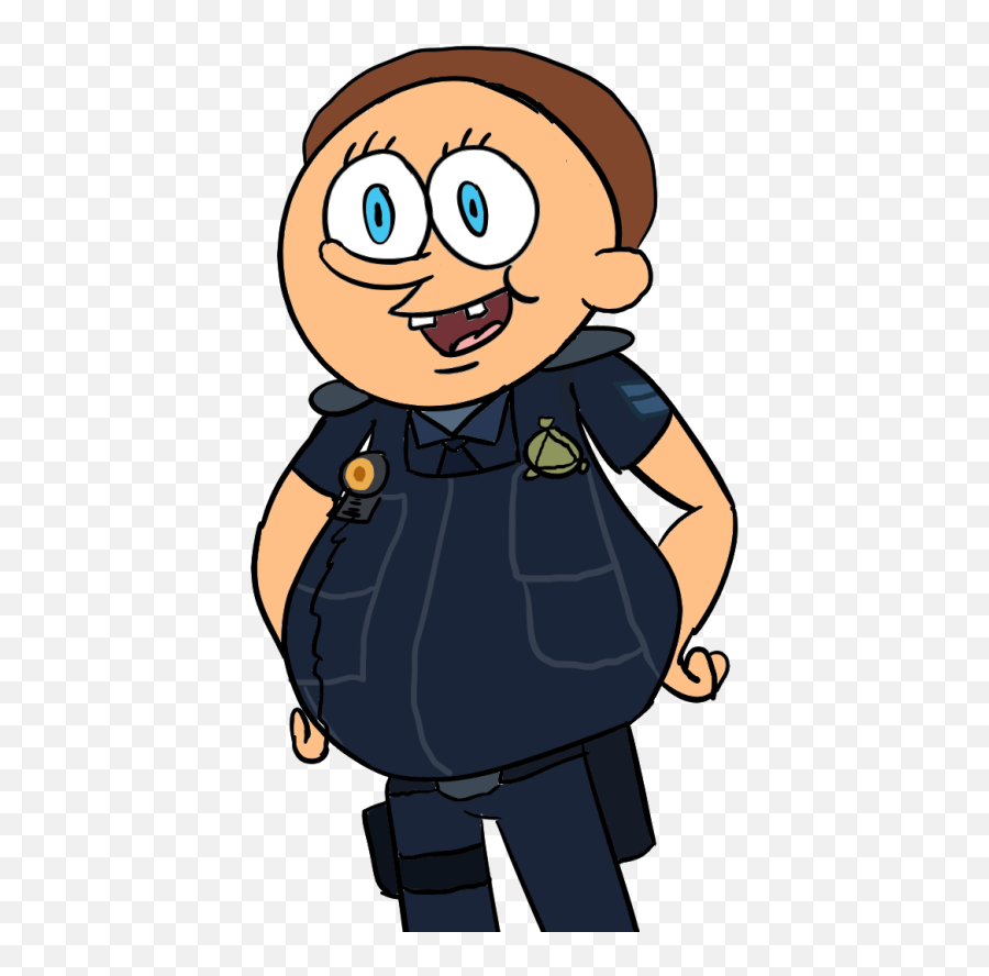 Draw That Cop Morty With The Spongebob - Cartoon Png,Could Png