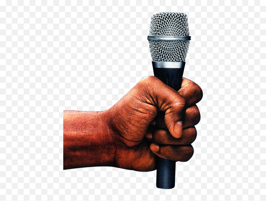 Microphone Hand - Hand With Microphone Transparent Png,Hand Grabbing Png