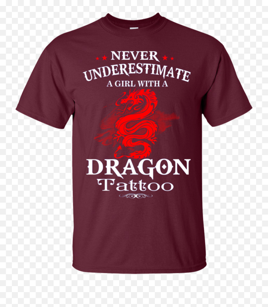 Girl With A Dragon Tattoo T - Active Shirt Png,Dragon Tattoo Transparent
