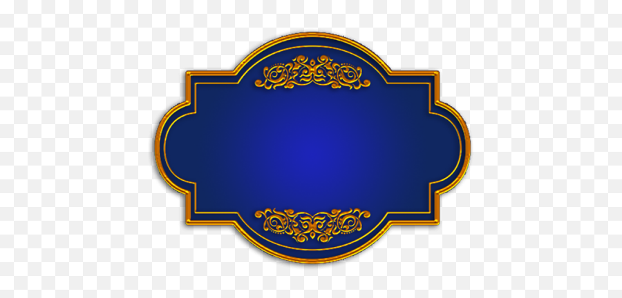 Download Blue Gold Title Board - Emblem Png,Board Png