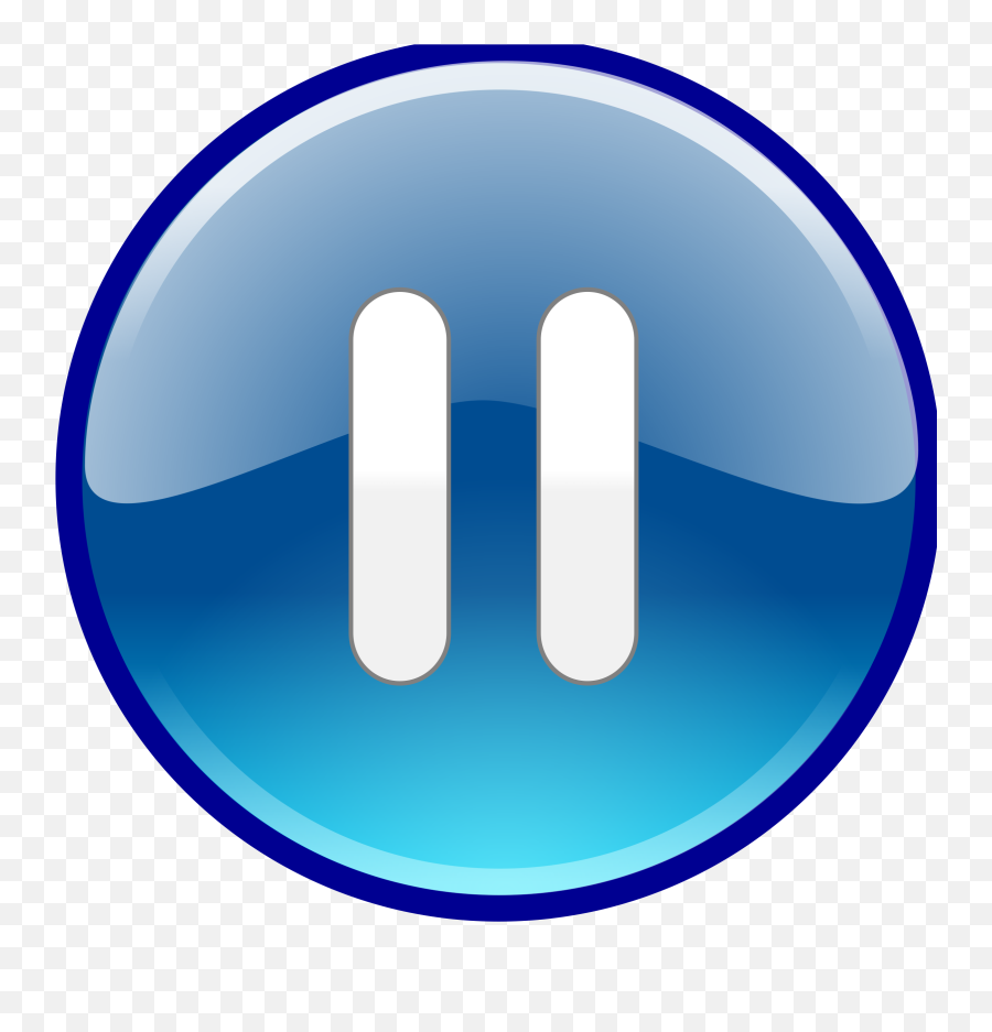 Free Vectors Pause Button Download Png - Blue Pause Button Png,Pause Button Transparent