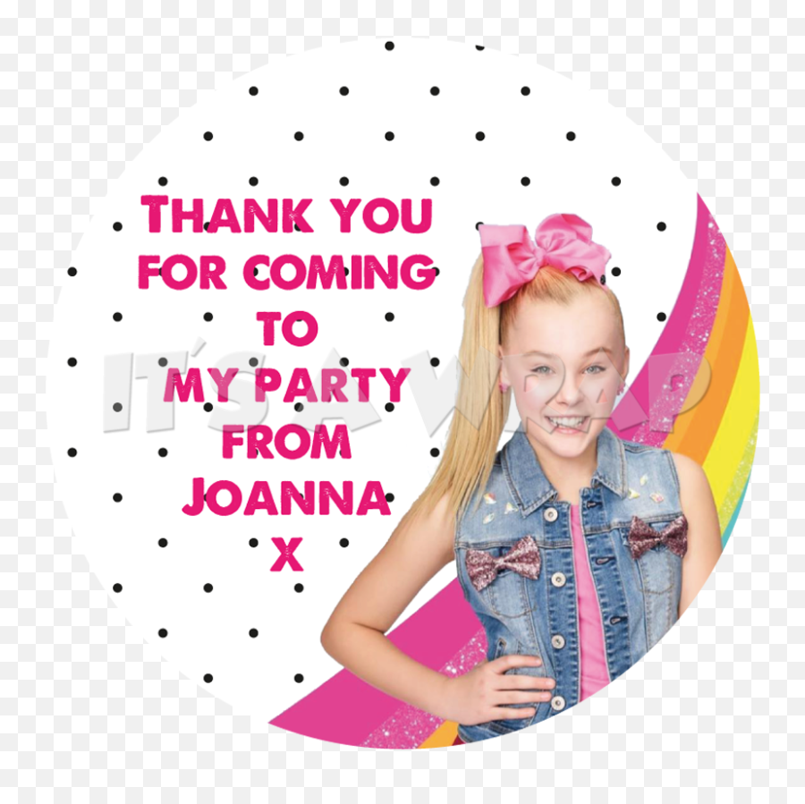 Download Jojo Siwa Sweet Cone Stickers - Jojo Siwa Thank You For Coming Stickers Png,Jojo Siwa Png