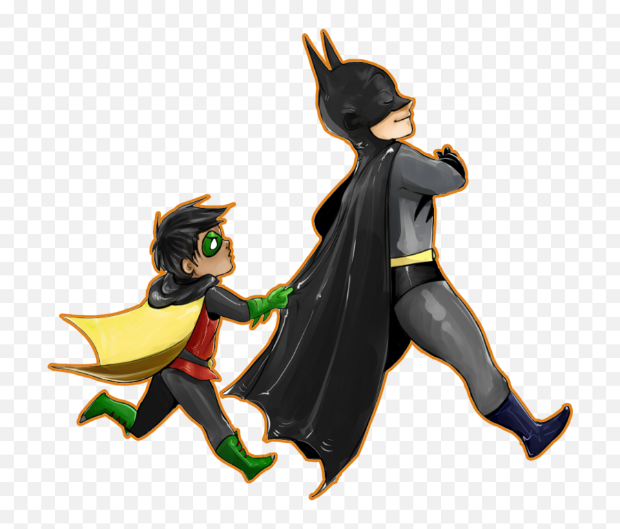 Png Batman And Robin Transparent - Batman E Robin Fan Art,Robin Transparent