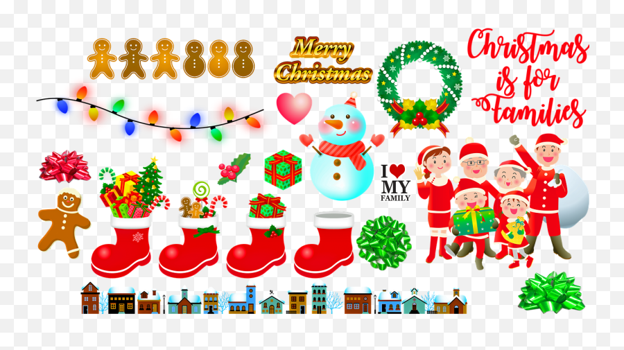 Christmas Lights Stockings Gingerbread - Christmas Day Png,Christmas Lights Transparent