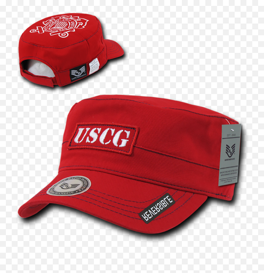 S88 - Coast Guard Cap Uscg Vintage Military Style Reversible Logo Red For Baseball Png,Coast Guard Logo Png