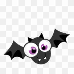 Cute Halloween Bats Clipart - png