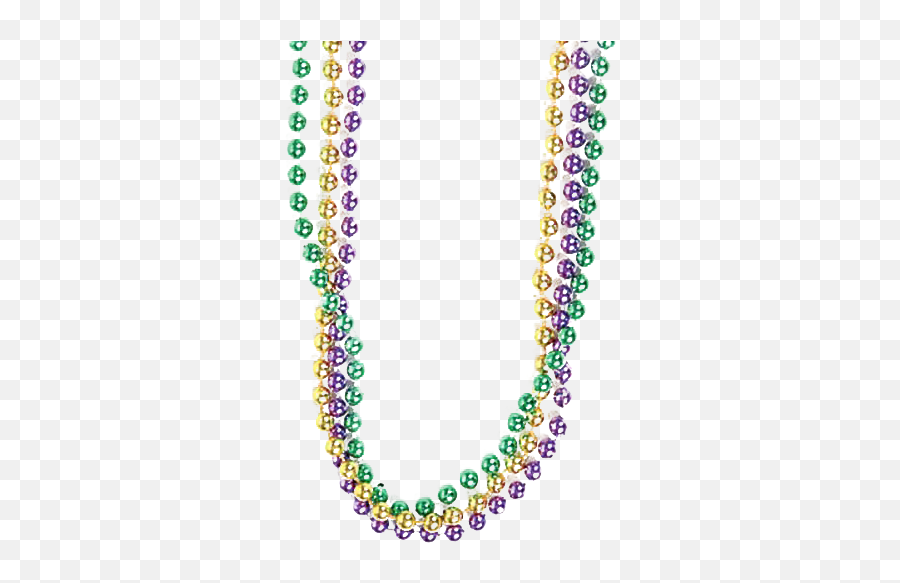 Mardi Gras Beads Transparent Background - Bead Necklace Mardi Gras Png,Mardi Gras Transparent Background