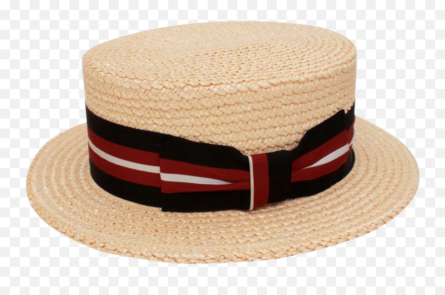 Italian Straw Boater Grosgrain Hat Band - Costume Hat Png,Straw Hat Transparent