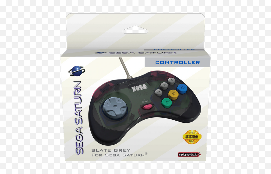Retro - Bit Official Sega Saturn Controller Slate Gray Transparent Sega Saturn Controller Png,Saturn Transparent