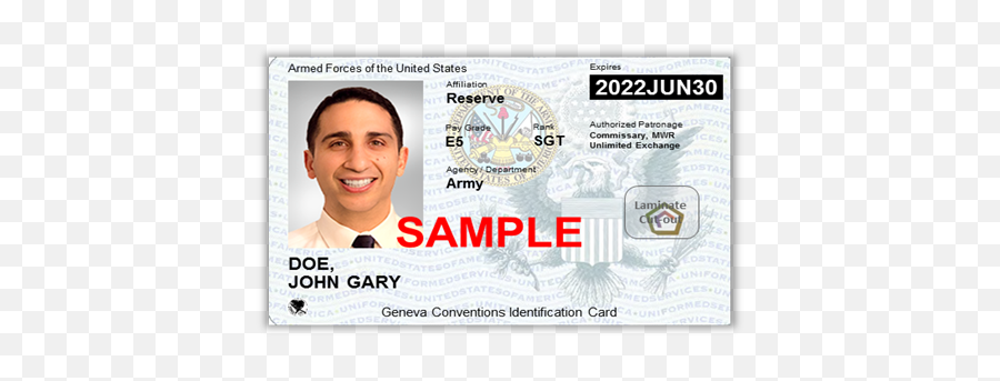 Next Generation Uniformed Services Id Card - New Retiree Id Card Png,Id Card Png