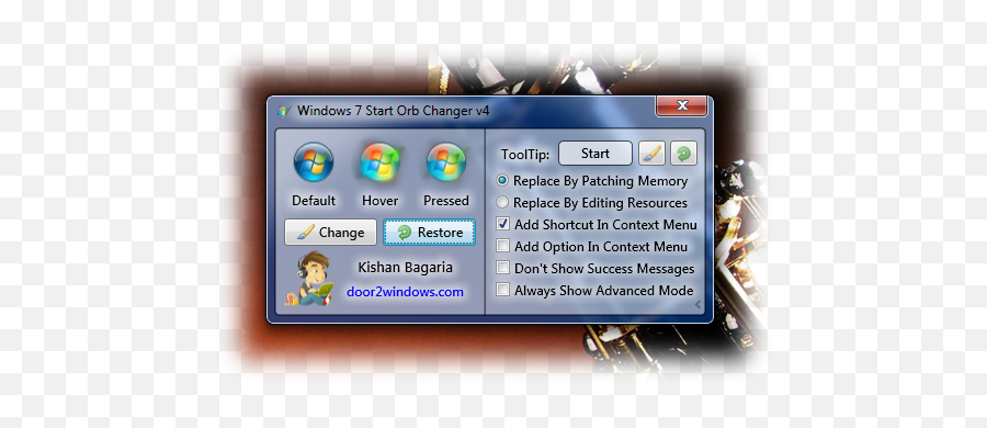 How To Change Windows 7 Start Orb - Technology Applications Png,Windows Start Button Png