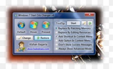 How To Change Windows 7 Start Orb - Technology Applications Png,Windows Start Button Png
