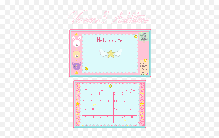 Starry Sky Interface Cute Pastel Magical Girl Palette - Pixel Interface Kawaii Png,Stardew Valley Icon