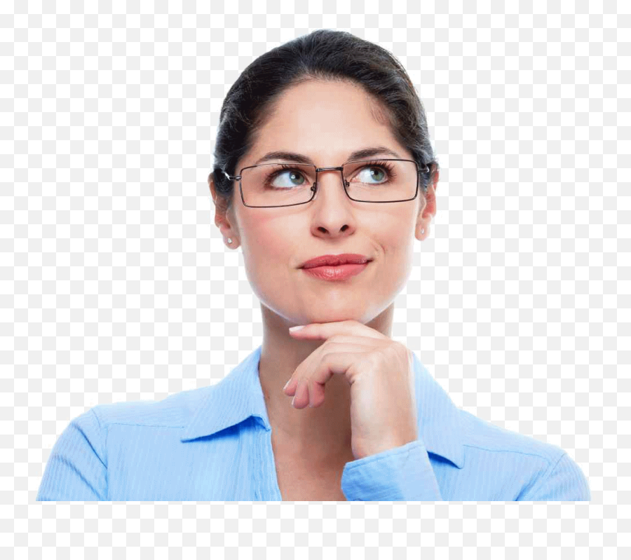 Businessman Transparent Background - Thinking Face Png,Women Face Png