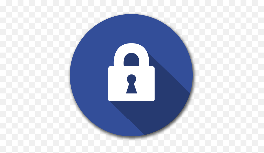 Download Hd Lock - Icon Facebook Transparent Png Image Vertical,Lock On Icon