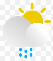 Weather Rain Cloud Sun Rainy Sunny Free Icon Of The - Sun And Cloud Rain Png