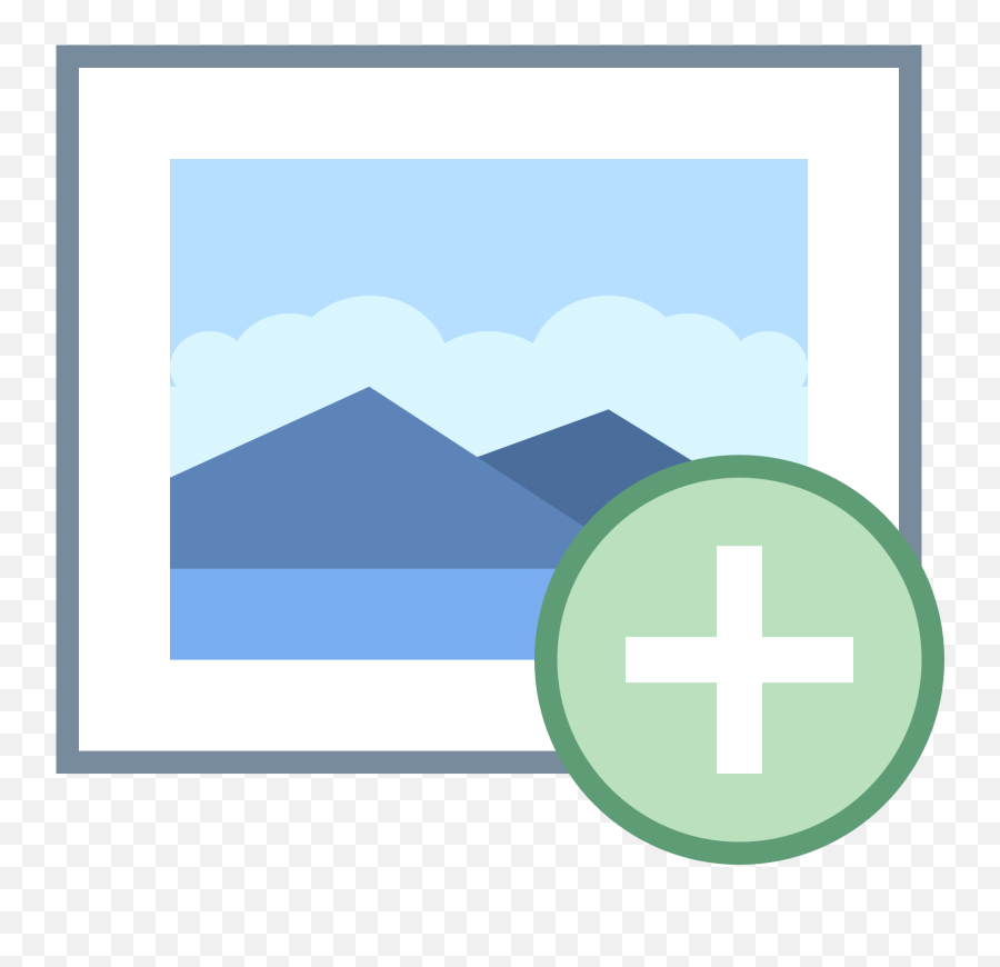 Add Image Icon Png - Horizontal,Add Image Icon