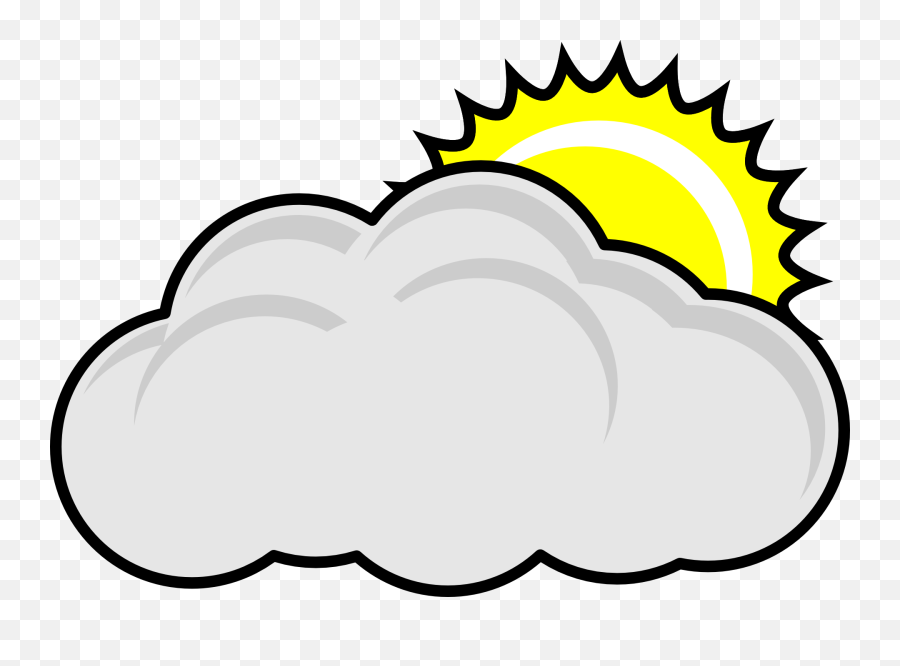 Clouds Clipart Png - Partly Cloudy Clip Art Black And White,Clouds Clipart Png