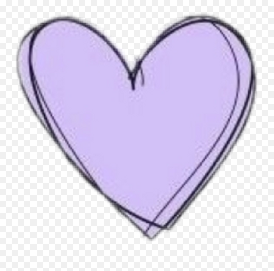 Purple - Aesthetic Purple Cute Heart Png,Heart Doodle Png