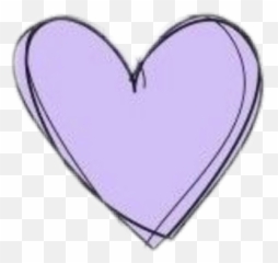 Purple - Aesthetic Purple Cute Heart Png,Heart Doodle Png