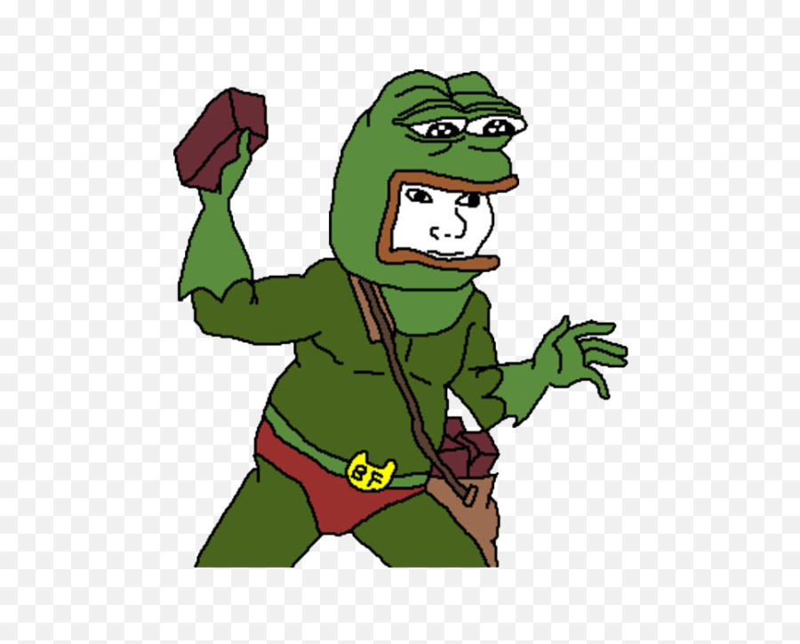 Anaconda Clipart Sad - Pepe Brick Png Download Full Size Pepe The Frog Hero,Pepe Frog Png