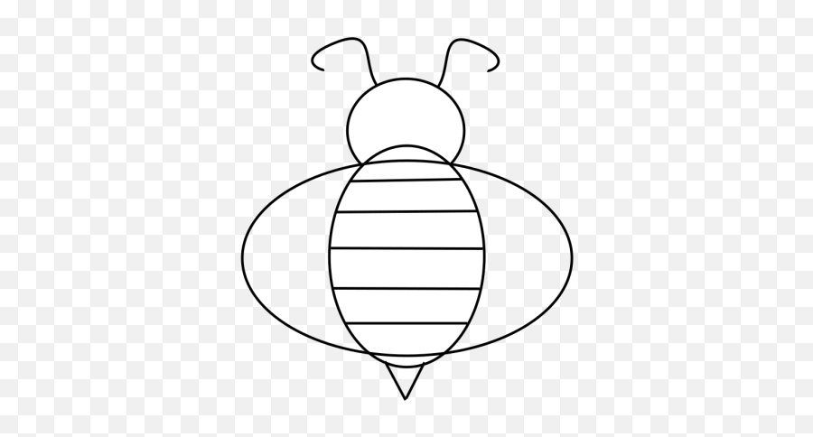 Bumble Bee Outline Png Svg Clip Art For Web - Download Clip Bee Body Clipart Black And White,Bumble Icon