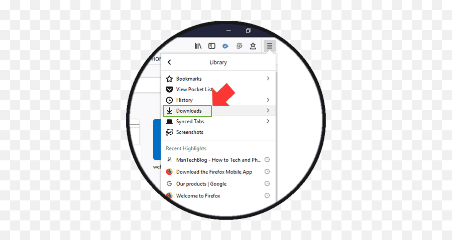 How To Always See Downloads Button In Firefox Quantum - Dot Png,Download Icon Msn