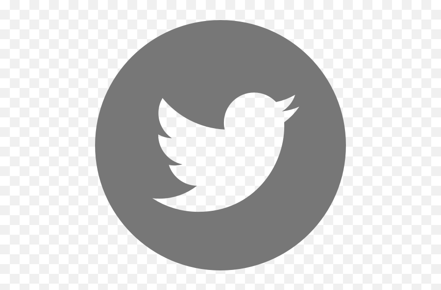 Round Gray Twitter Icon Png Yotube