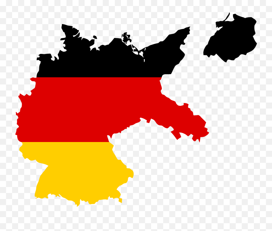 Germany Png 3 Image - Map Of Germany With Flag,Germany Png