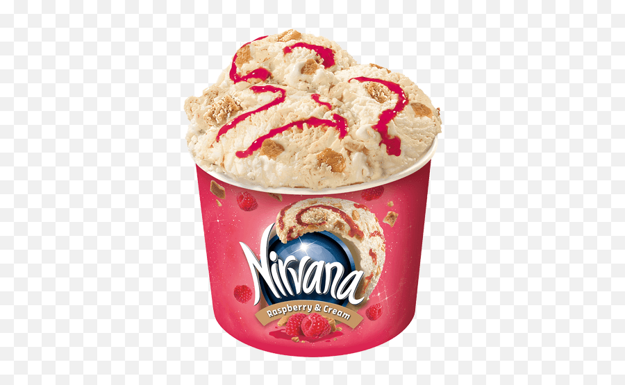Nirvana Raspberry U0026 Cream Cup - Nirvana Ice Cream Flavors New Png,Ice Cream Cup Png