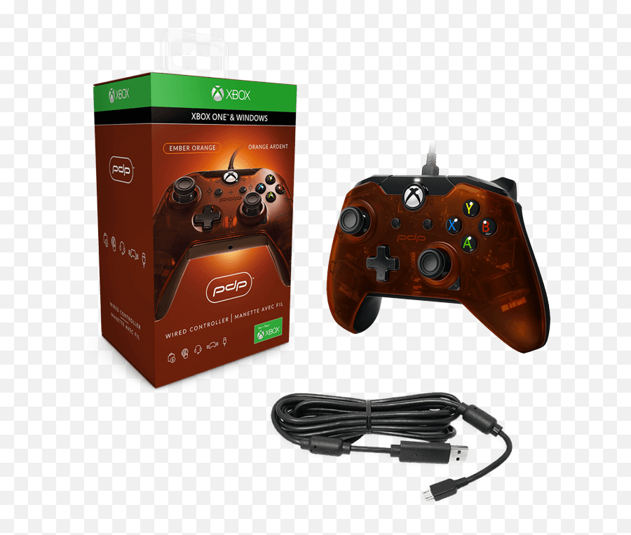 Pdp Wired Controller For Xb1 U0026 Pc - Orange Xbox 360 Wired Pdp Png,Xbox One Controller Png
