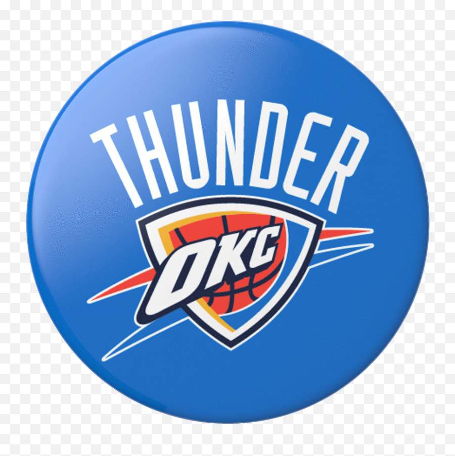 Popsockets Okc Thunder Phone Grip In Black - Oklahoma City Thunder Png,Okc Thunder Png