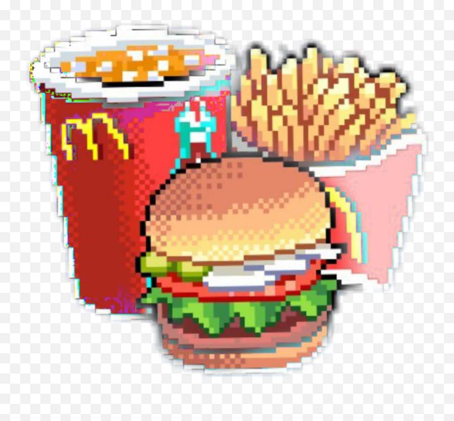 Mcdonald Tumblr Chick Chips Burger Hake Hakeslider - Pixel Fast Food Pixel Png,Big Mac Png