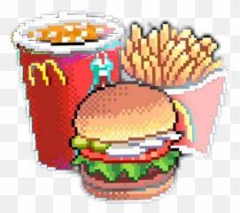 Mcdonald Tumblr Chick Chips Burger Hake Hakeslider - Pixel Fast Food Pixel Png,Big Mac Png