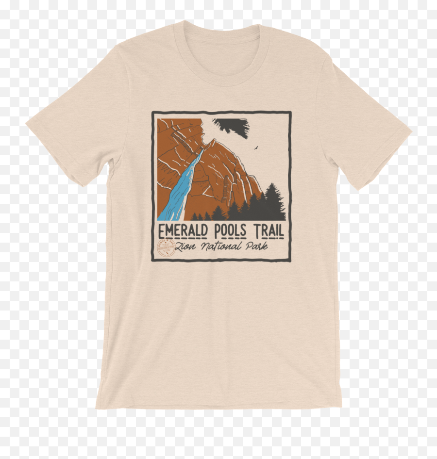 Zion Waterfall T - Shirt U2014 Range U0026 Sea Outdoor Goods U0026 Apparel Tree Png,Dust Png