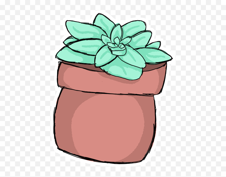 Succulent Plant Doodle By Videogamelover15 - Succulent Plants Doodle Clipart Png,Succulent Transparent Background