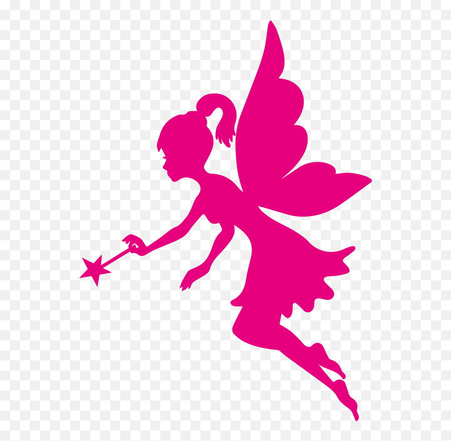 Clipart Fairy Vector - Pink Fairy Silhouette Png,Fairy Silhouette Png