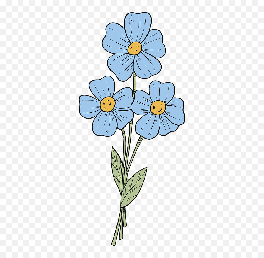 Forget - Forget Me Not Plant Clipart Png,Forget Me Not Png