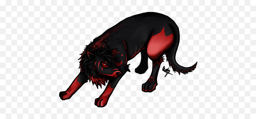 Transparent - Anime Red Wolf Transparent Png,Werewolf Transparent