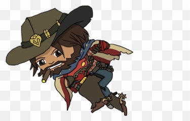 Mccree Usa Beach Towel - Chibi Png,Mccree Png
