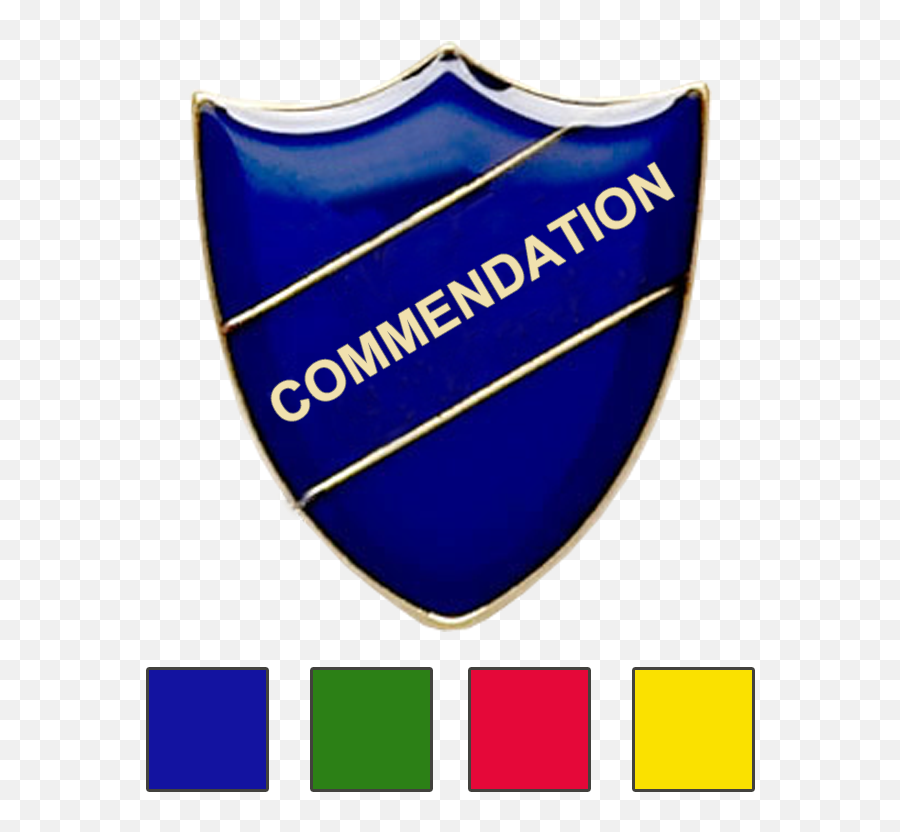 Download Commendation School Badges Shield - Peer Mediator Emblem Png,Blank Shield Logo