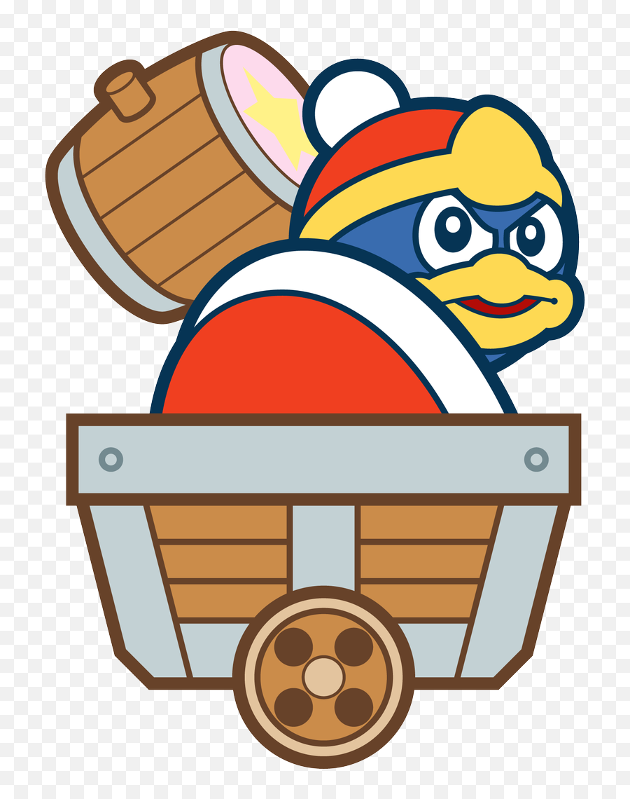 Video Game Art - Kirby Canvas Curse King Dedede Png,King Dedede Png