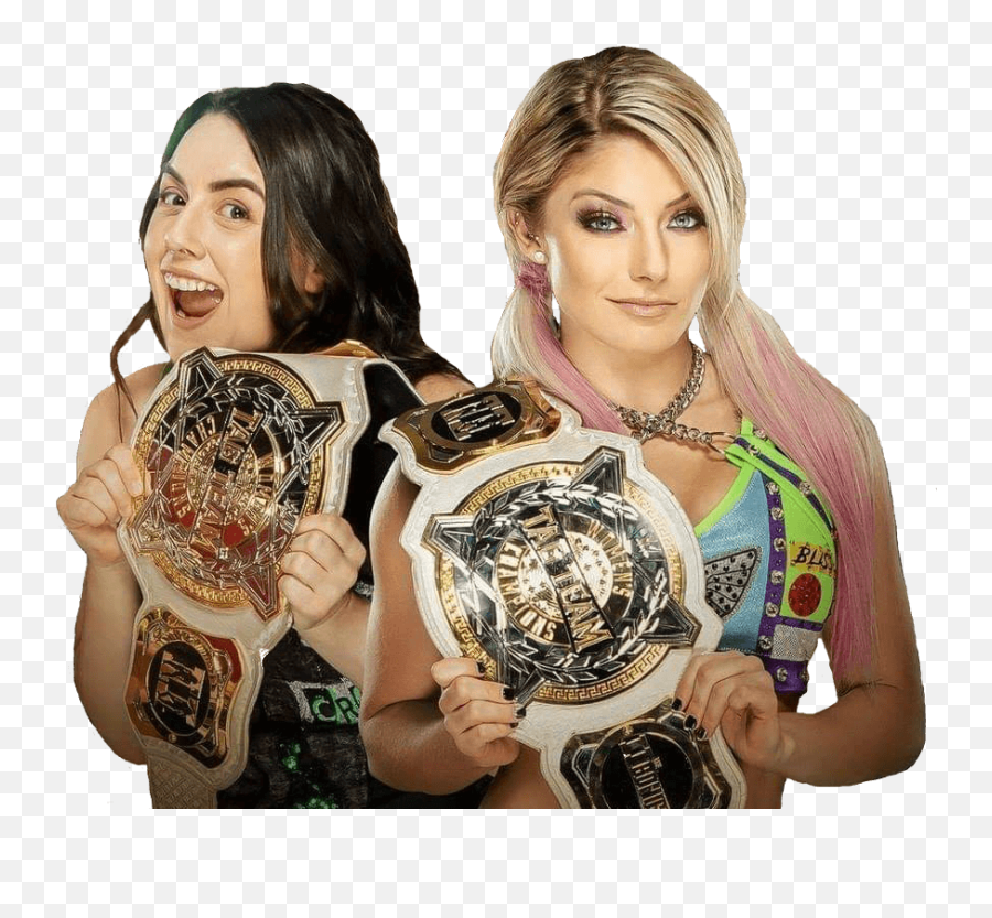 Nikki Cross - Oww Alexa Bliss And Nikki Cross Wwe Tag Team Champions Png,Alexa Bliss Png