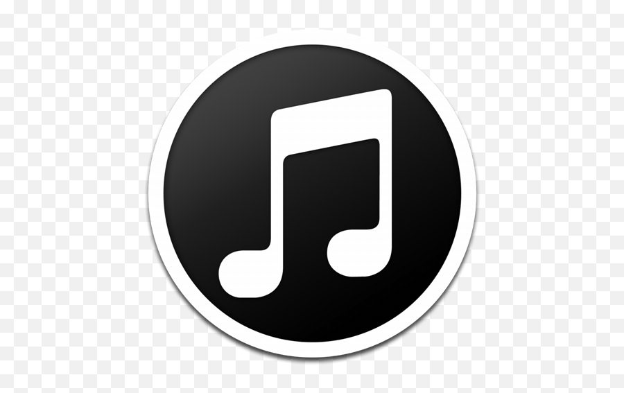 Itunes Black Default Icon 1024x1024px - Music Logo Purple Png,Itunes Icon Png